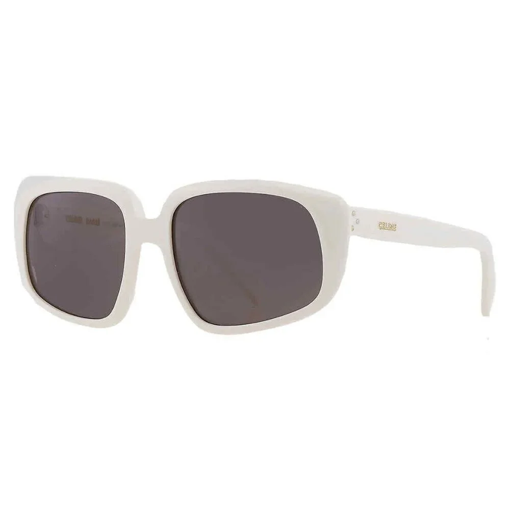 NEW CELINE SUNGLASSES, WHITE WOMEN OVERSIZED EYEWEAR CELINE - Picture 1 of 5